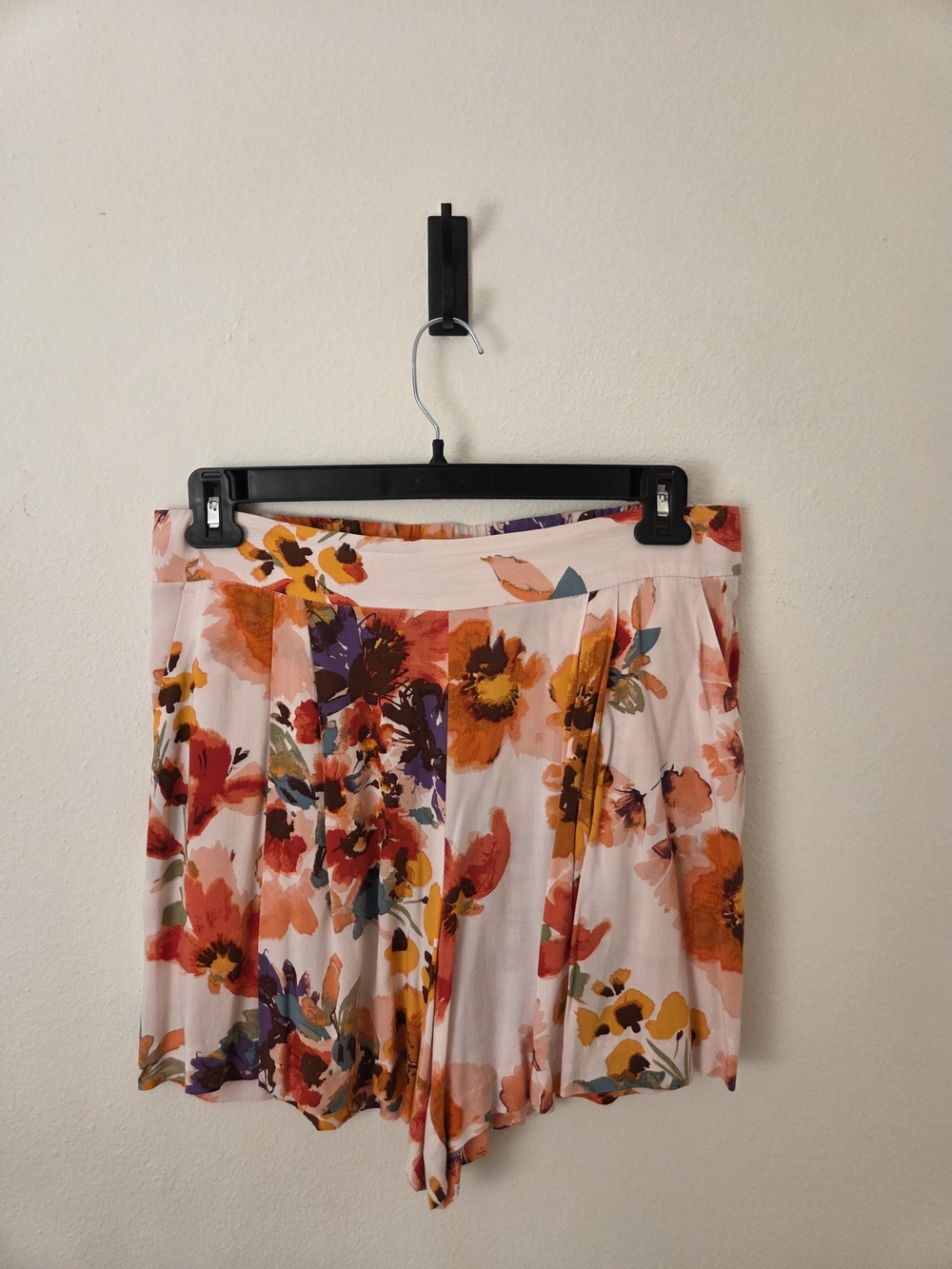 Floral Pleated Mini Skirt - Pink Multi